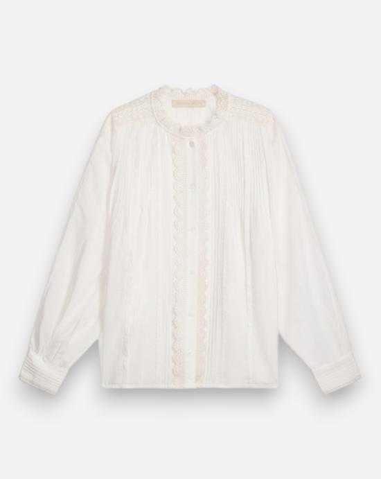  바네사브루노 블라우스 6HVA37V09899 001 WHITE