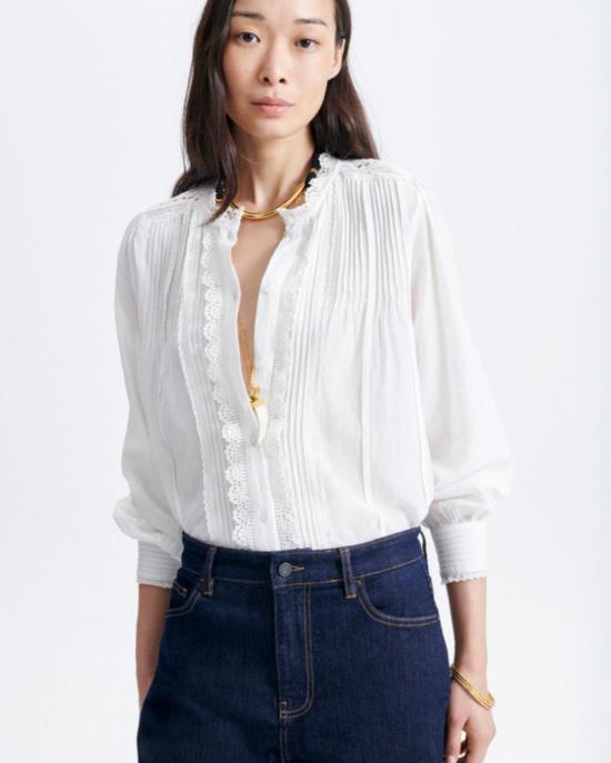  바네사브루노 블라우스 6HVA37V09899 001 WHITE - VANESSA BRUNO