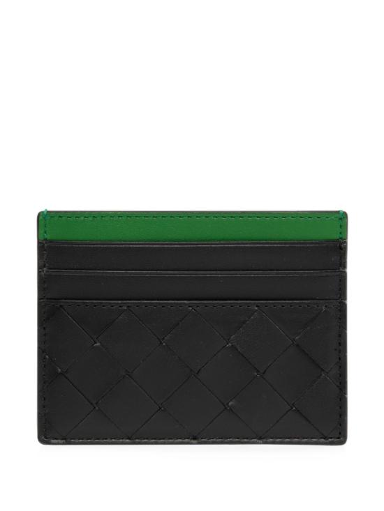 26FW 보테가베네타 인트레치아토 카드 지갑 795612V6UF1 1278 BLACK SHAMROCK
