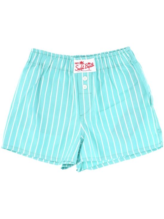 26SS [키즈] 세인트바쓰 쇼츠/버뮤다 BOXYJR 00898L COTTON STRIPES TINY V 56 EMB