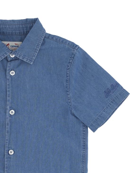 26SS [키즈] 세인트바쓰 셔츠 SIFNOSJR 00862L CHAMBRAY SB CAR DENIM L EMB - MC2 SAINT BARTH