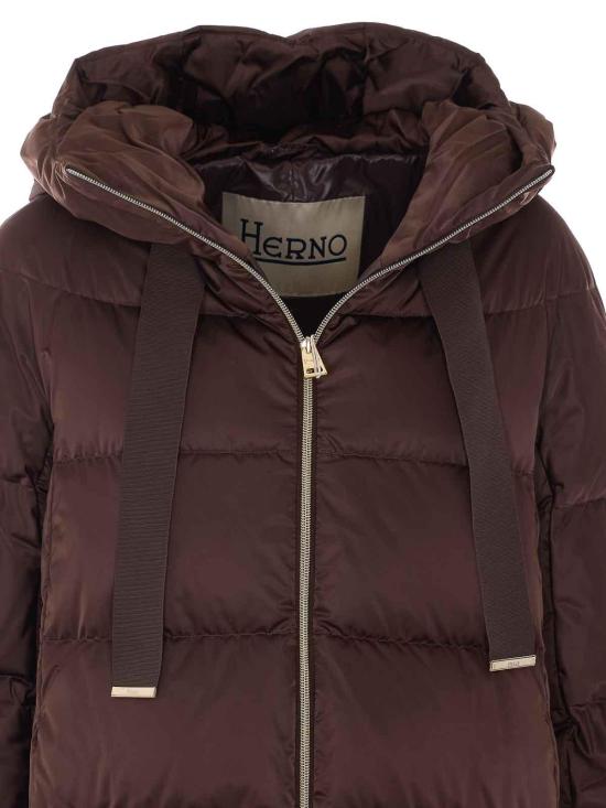 26FW 에르노 새틴 A-셰이프 재킷 PI1304D12170Z8810 BROWN - HERNO