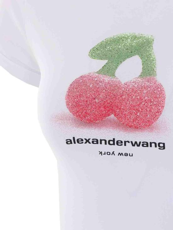 26FW 알렉산더 왕 반팔 티셔츠 1CC4261381100 WHITE - ALEXANDER WANG