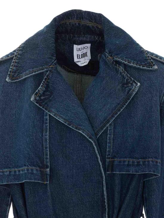 26FW 리우조 트렌치 코트 UF6503D039879158 BLUE - LIU JO