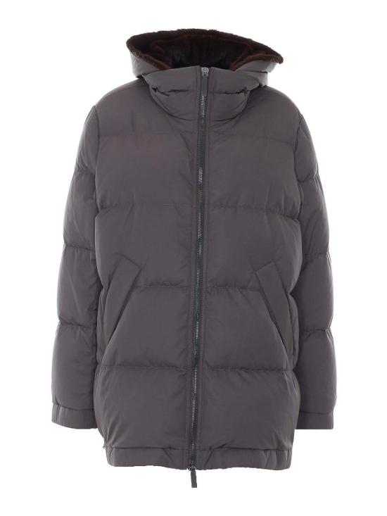 26FW 루 안드레아 패딩 YZ2040502DGRMOROBROWN GREY