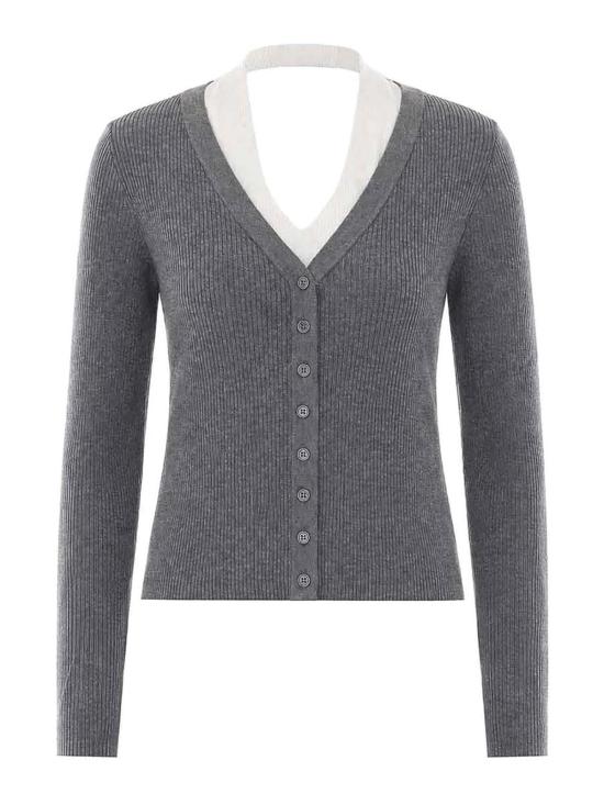 26SS 엘레 가디건 0008GRIGIO GREY