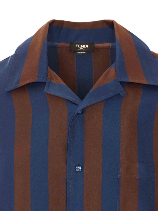 26FW 펜디 반팔 셔츠 FS1369AU6ZF1WXN BLUE - FENDI