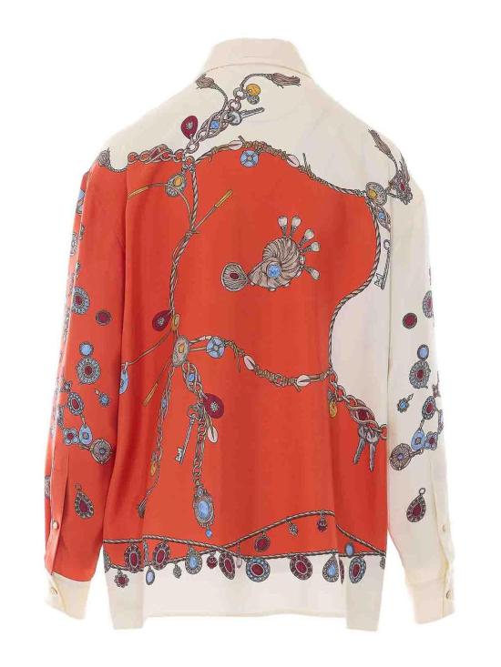 26FW 베르사체 블라우스 10256861A186825O360 ORANGE - VERSACE