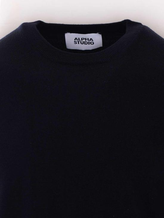 26FW 알파스튜디오 스웨터 7020C1001 BLUE - ALPHA STUDIO