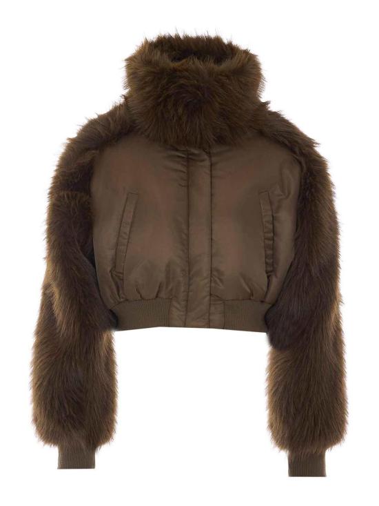 26FW 핑코 봄버 자켓 107671A2OIL67 BROWN
