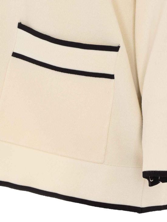 26SS 엘리자베타프랜치 가디건 MK13S66E2E84 WHITE - ELISABETTA FRANCHI