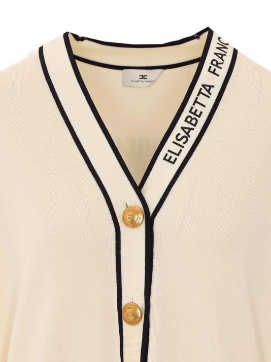 26SS 엘리자베타프랜치 가디건 MK13S66E2E84 WHITE - ELISABETTA FRANCHI