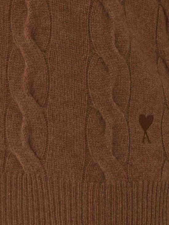 26FW 아미 탑 UKS880KN0189280 BROWN - AMI