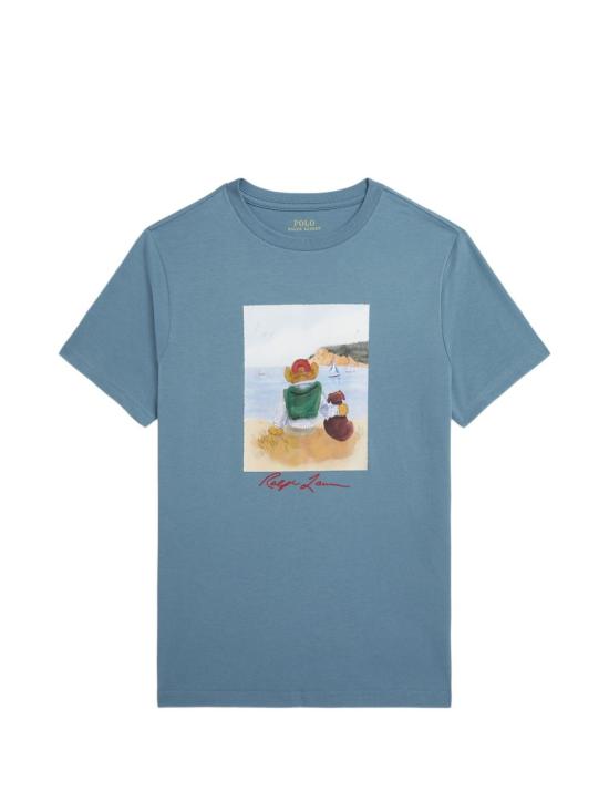 26SS [키즈] 폴로 랄프로렌 티셔츠 323A12424 001 BEAR CAMP BLUE
