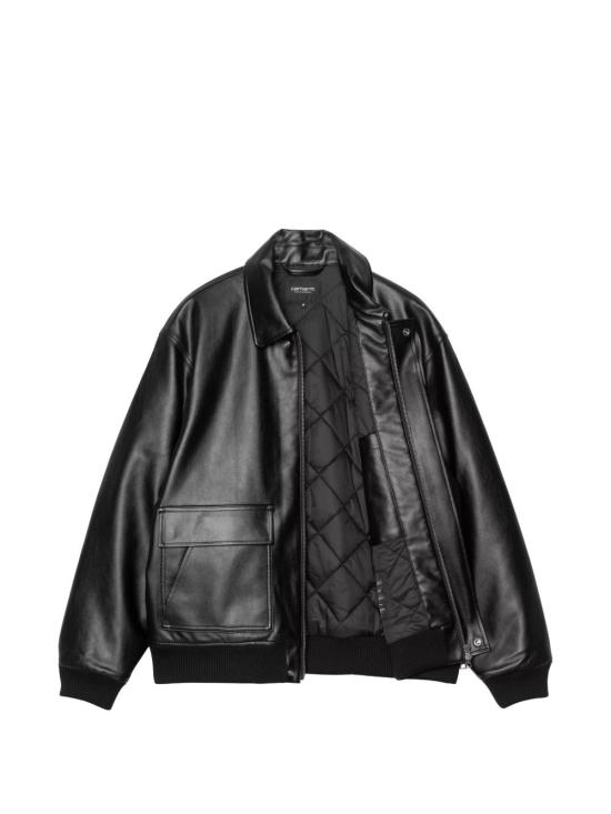26FW 칼하트 WIP 가죽 자켓 I036997 89XX BLACK - CARHARTT WIP