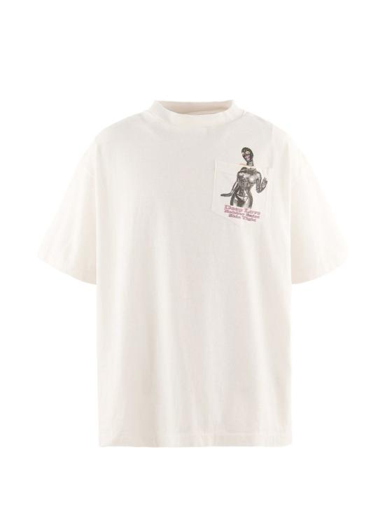 26FW 세인트 미카엘 반팔 티셔츠 SMMK10000013 WHITE