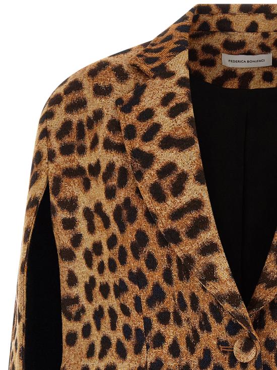 26FW 페데리카 보니파치 수트 세트 KA053BEIGELEOPARD - FEDERICA BONIFACI