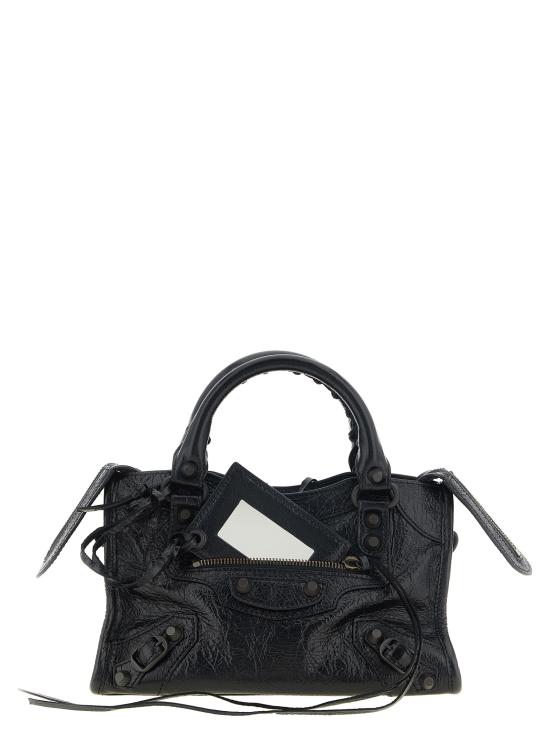 26FW 발렌시아가 르 시티 백 8657632ACFH1000 Black