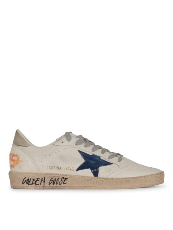 26FW 골든구스 볼 스타 스웨이드 스니커즈 GMF00117 F00757111660 WHITE BLUE ICE