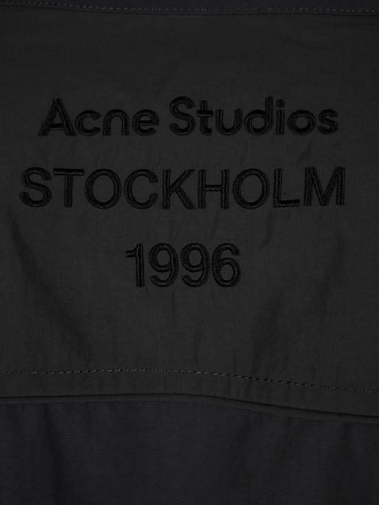 26FW 아크네 스튜디오 나일론 로고 자켓 A90681 AA4 STEEL GREY - ACNE STUDIOS