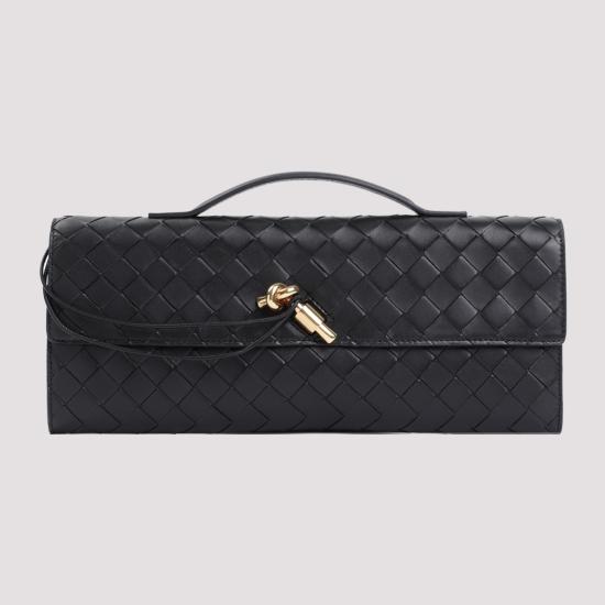 26FW 보테가베네타 안디아모 클러치 741511 VCPP3 1019 BLACK - BOTTEGA VENETA