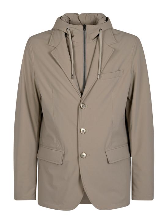 26FW 에르노 스트레치 컴포트 나일론 리조트 블레이저 GA00018UR 12742S1985 CHANTILLY - HERNO