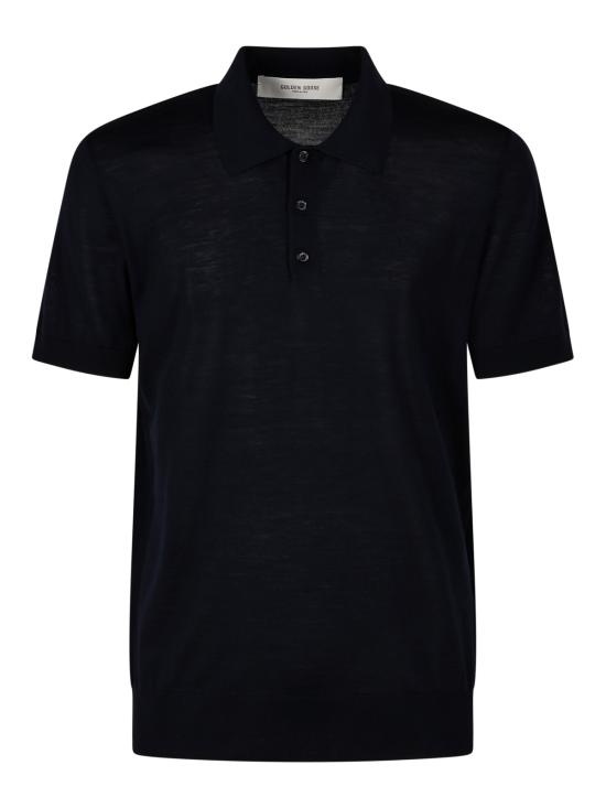 26FW 골든구스 폴로 티셔츠 GMP01412 P00104150501 NAVY