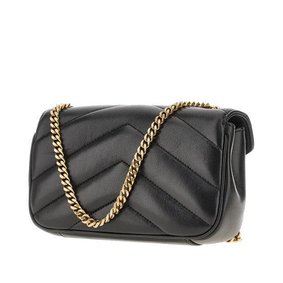 26FW 생로랑 루루 미니 램스킨 821749AAEAX Black - SAINT LAURENT
