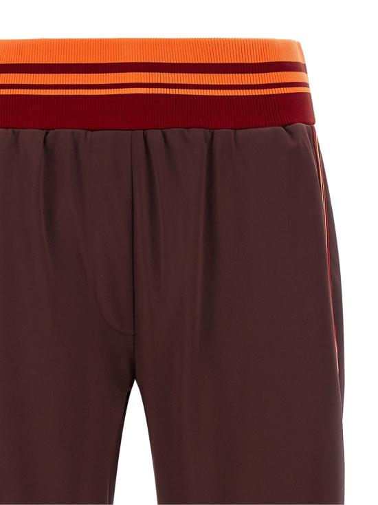 26FW 드리스 반 노튼 트레이닝/조거 팬츠 후치사 테이프 팬츠 브라운 - DRIES VAN NOTEN