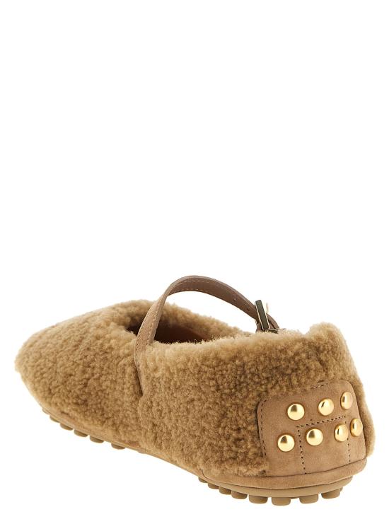 26FW 토즈 플랫 슈즈 곰민  베이지 - TODS