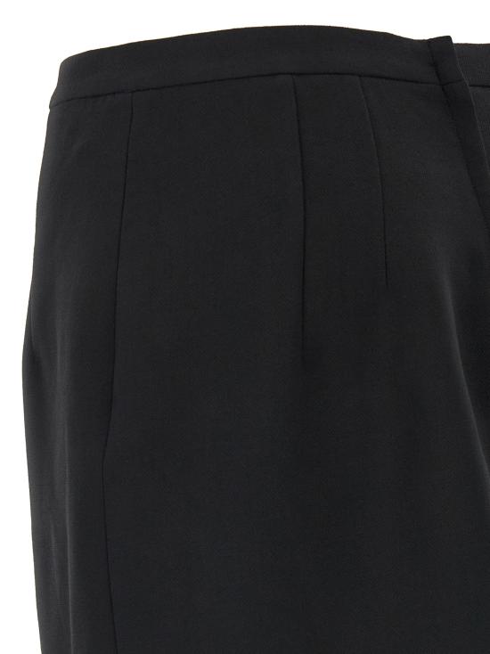 26FW 돌체앤가바나 스커트 더블 크레이프 울 , 블랙 - DOLCE & GABBANA