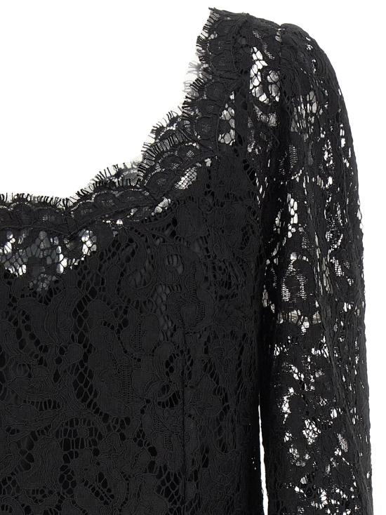 26FW 돌체앤가바나 원피스 레이스 드레스 블랙 - DOLCE & GABBANA