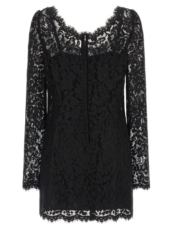 26FW 돌체앤가바나 원피스 레이스 드레스 블랙 - DOLCE & GABBANA