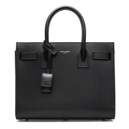 26FW 생로랑 스무스 레더 삭 드 주르 베이비백 42186302G9W Black