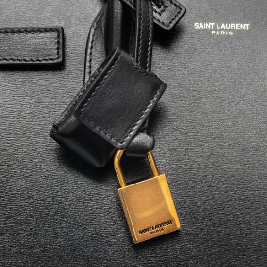 26FW 생로랑 스무스 레더 삭 드 주르 베이비백 42186302G9W Black - SAINT LAURENT