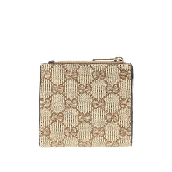 26FW 구찌 WEB GG 캔버스 지갑 WEB GG 캔버스 지갑 A00729FAGI8 Brown - GUCCI