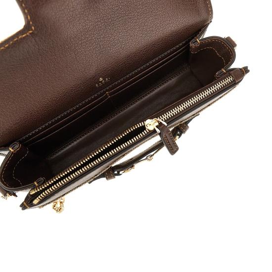 26FW 구찌 GG 마몽 카드 케이스 지갑 A006YUFAGH8 Brown - GUCCI
