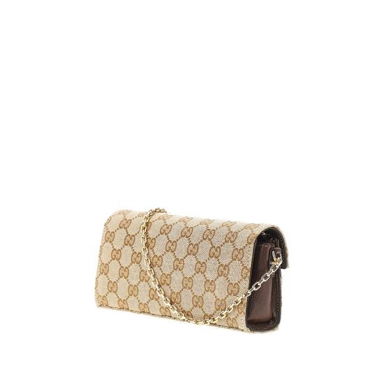 26FW 구찌 GG 마몽 카드 케이스 지갑 A006YUFAGH8 Brown - GUCCI