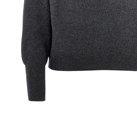 26FW 구찌 캐시미어 브이넥 니트 캐시미어 브이넥 니트 A008CUXKFUT Grey - GUCCI
