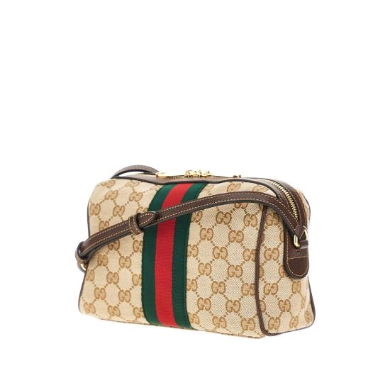 26FW 구찌 구찌 홀스빗 웹 스몰 카메라백 A008PZFAFV9 Brown - GUCCI