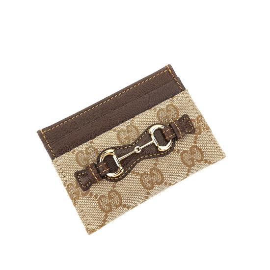 26FW 구찌 홀스빗 카드 케이스 홀스빗 카드 케이스 A006YRFAGH8 Brown - GUCCI