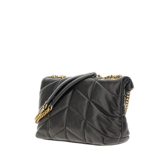 26FW 생로랑 토이 푸퍼 램스킨 숄더백 7593371EL07 Black - SAINT LAURENT