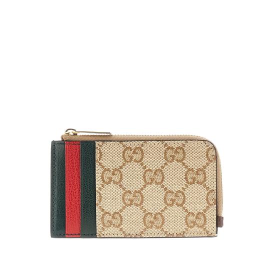 26FW 구찌 멀티컬러 슬롯 카드 케이스 멀티컬러 슬롯 카드 케이스 A00726FAGI8 Brown