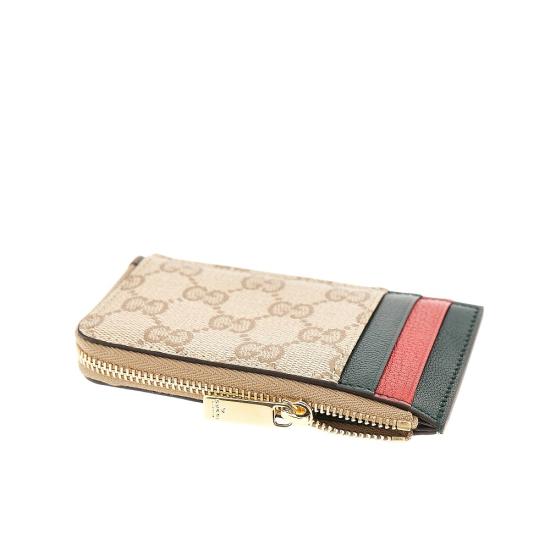 26FW 구찌 멀티컬러 슬롯 카드 케이스 멀티컬러 슬롯 카드 케이스 A00726FAGI8 Brown - GUCCI