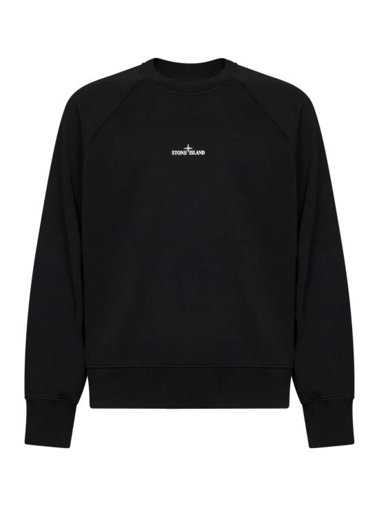 26FW 스톤 아일랜드 오가닉 코튼 플리스 오버사이즈핏 크루넥 스웨트셔츠 L2S156100008S0466 V0029 BLACK