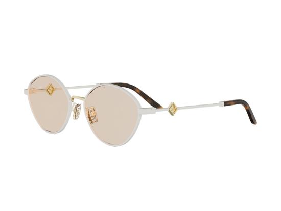 26SS 펜디 선글라스 골드 Fe40217u 원형 호피무늬 - FENDI