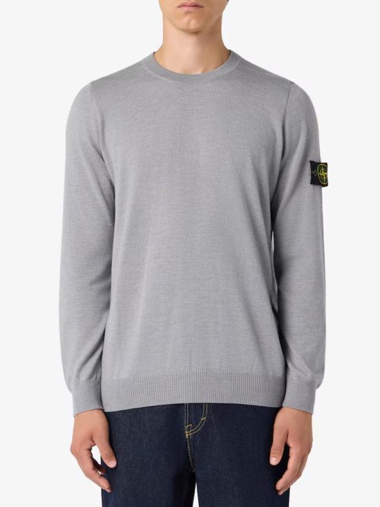 26FW 스톤 아일랜드 라이트 RWS 퓨어 울 크루넥 스웨터 L2S155100071S00C4 V0M49 GREY - STONE ISLAND