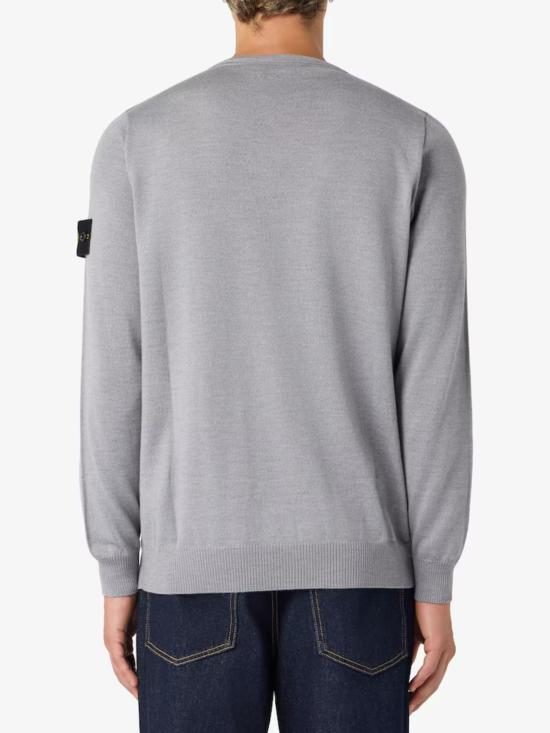 26FW 스톤 아일랜드 라이트 RWS 퓨어 울 크루넥 스웨터 L2S155100071S00C4 V0M49 GREY - STONE ISLAND