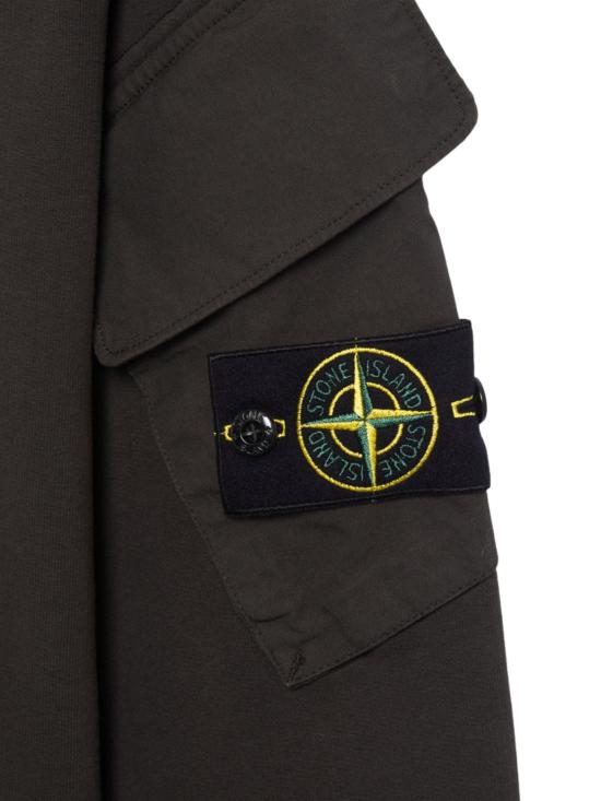 26FW 스톤 아일랜드 오가닉 코튼 플리스 후드 L2S156100048S0A20 V0062 GREY - STONE ISLAND