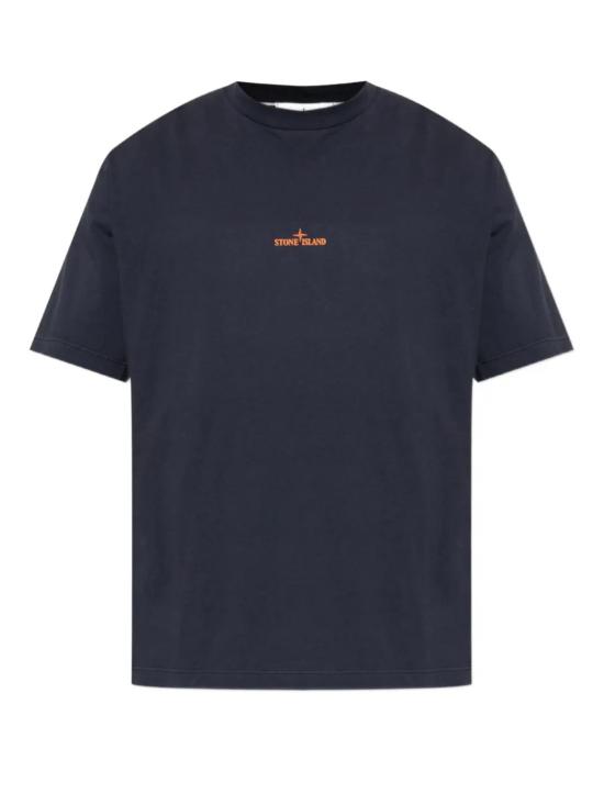 26FW 스톤 아일랜드 그래픽 프린트 오가닉 코튼 반팔 티셔츠 L2S152100001S0534 V002A NAVY